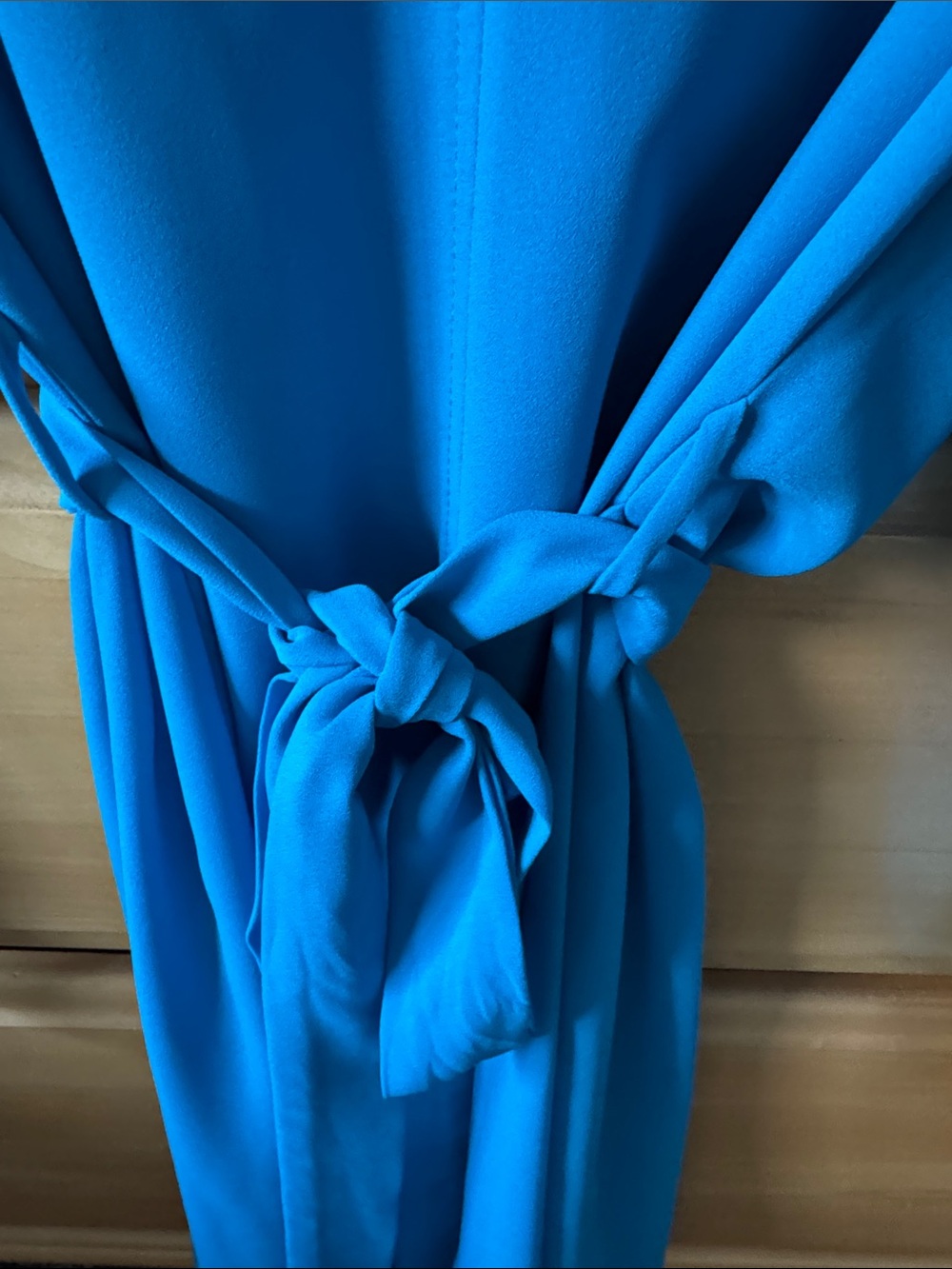 Collective Concepts Turquoise Tie-Waist Wrap Dress - Picture 3 of 4